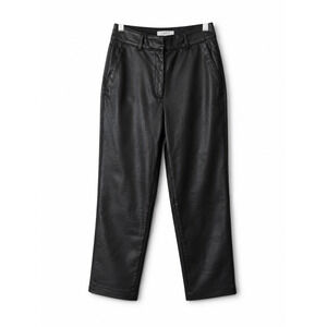 Babaton Faux Leather Straight Leg Pants Black Size 2 Aritzia Vegan Leather